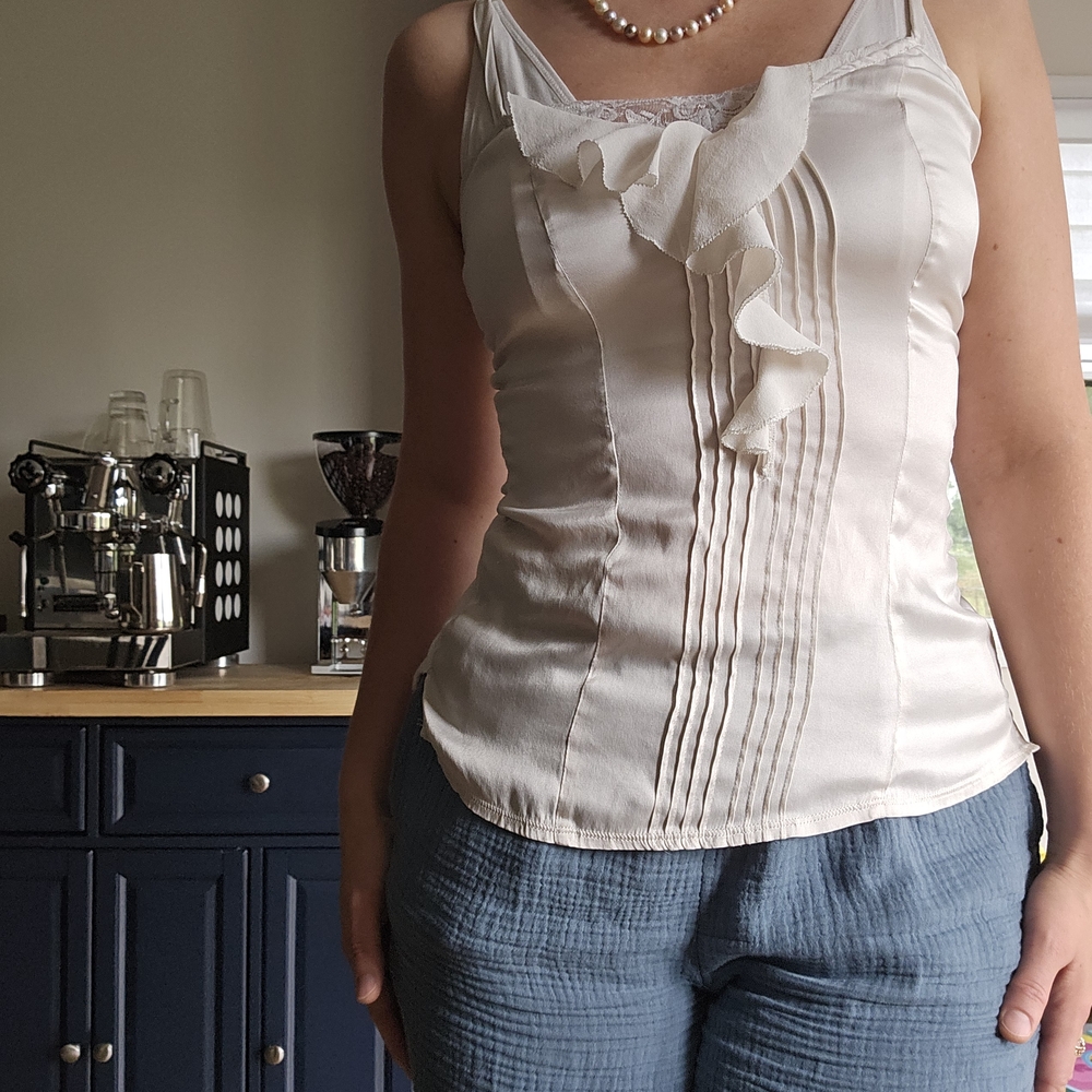 White House | Black Market Silk Stretch Camisole – Size XXS